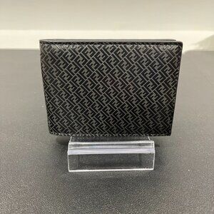 Fendi Black Micro FF Embossed Bi-Fold Wallet (JB1332)